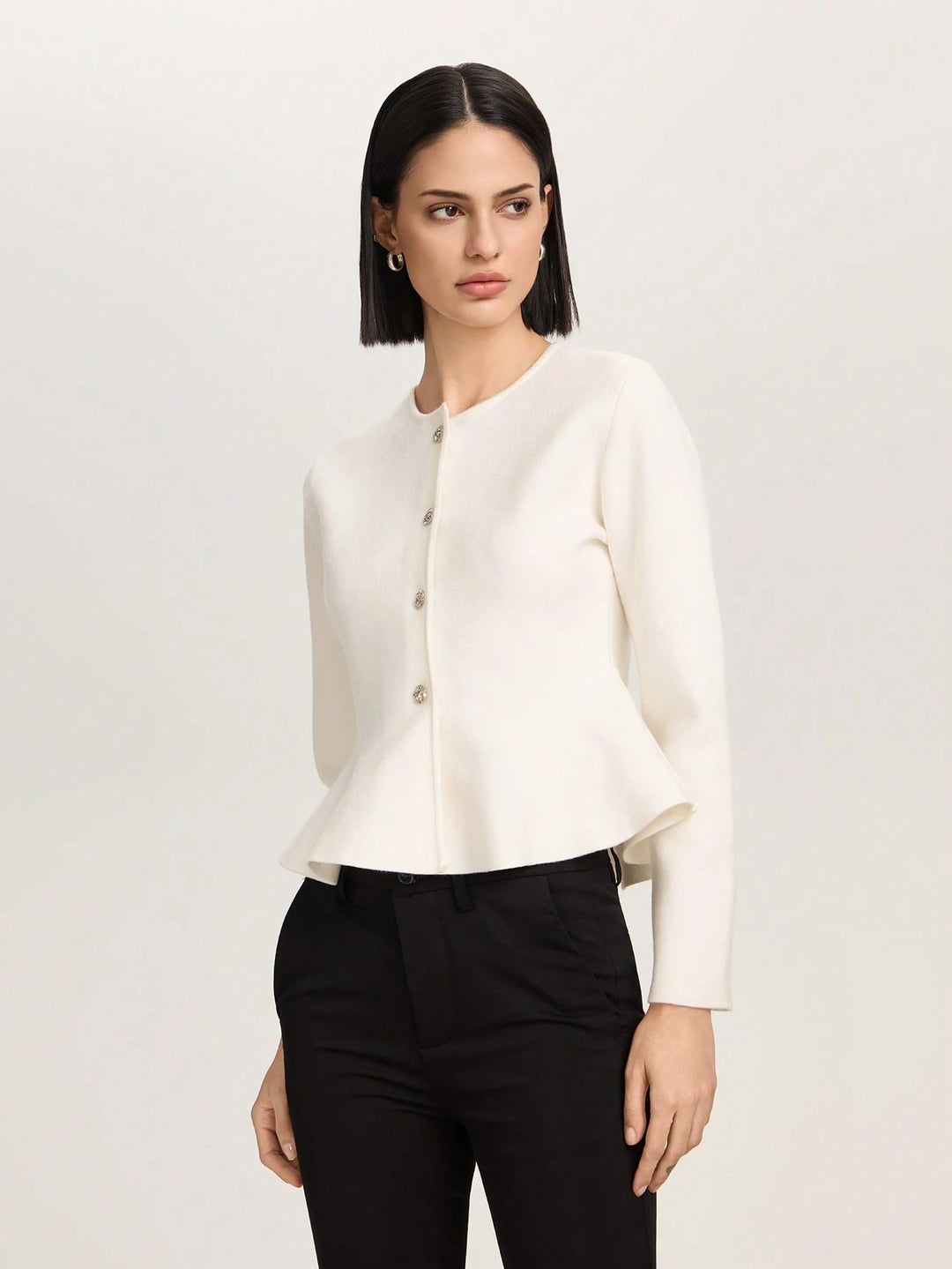 Cardigan SHEIN, alb