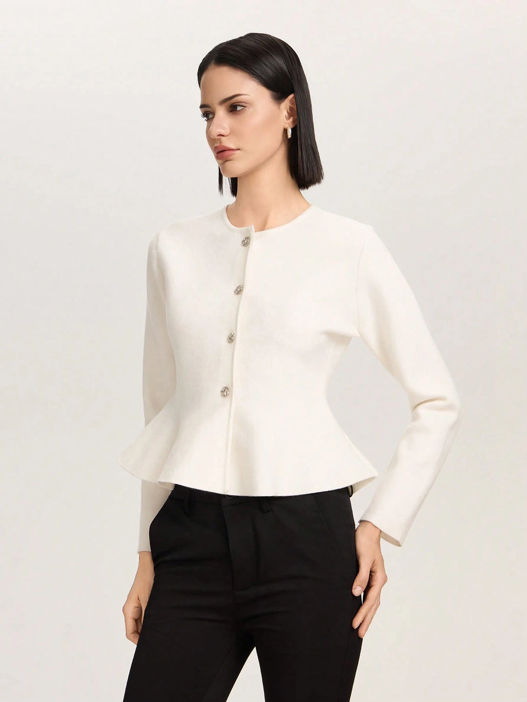 Cardigan SHEIN, alb