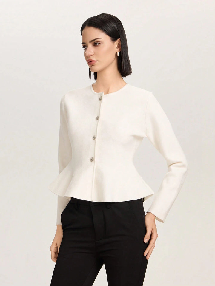 Cardigan SHEIN, alb