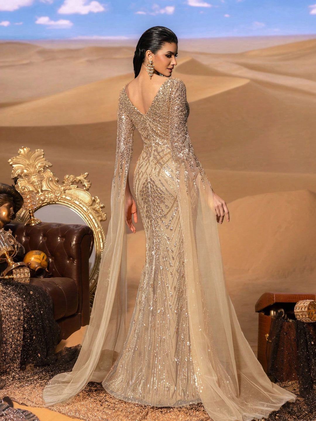 Rochie SHEIN, auriu
