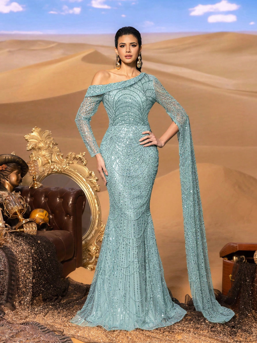 Rochie SHEIN, verde