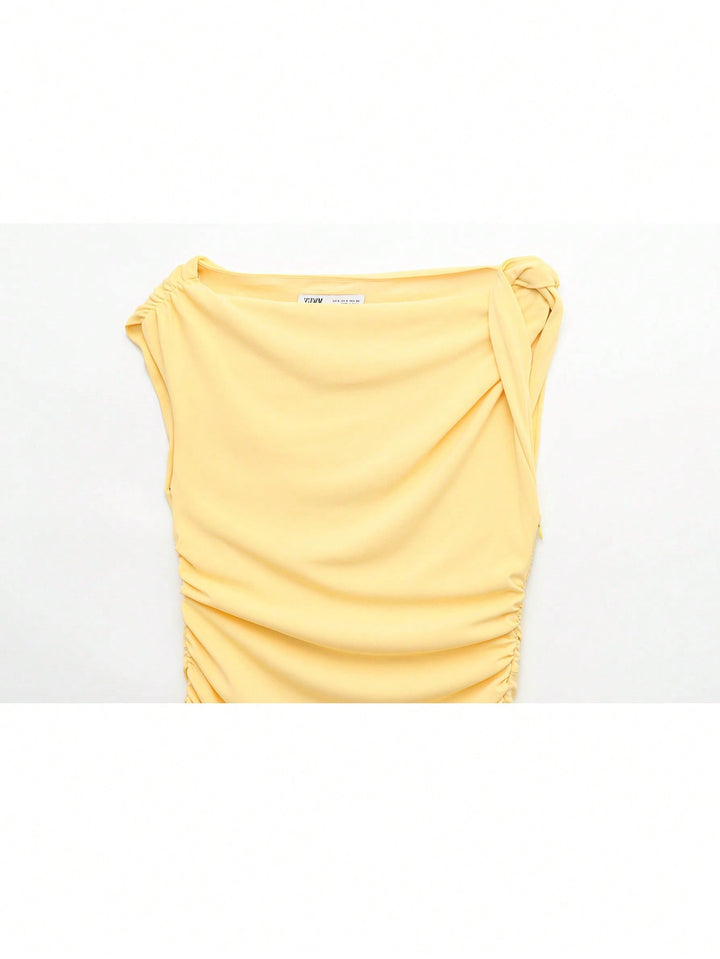 Rochie maxi SHEIN, galben