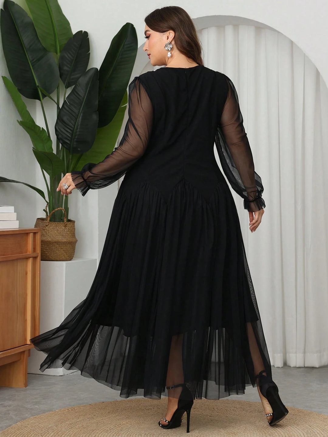 Rochie maxi SHEIN, negru