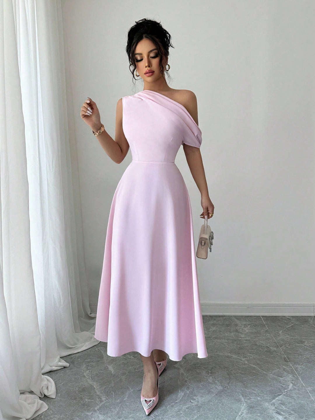Rochie maxi SHEIN, roz