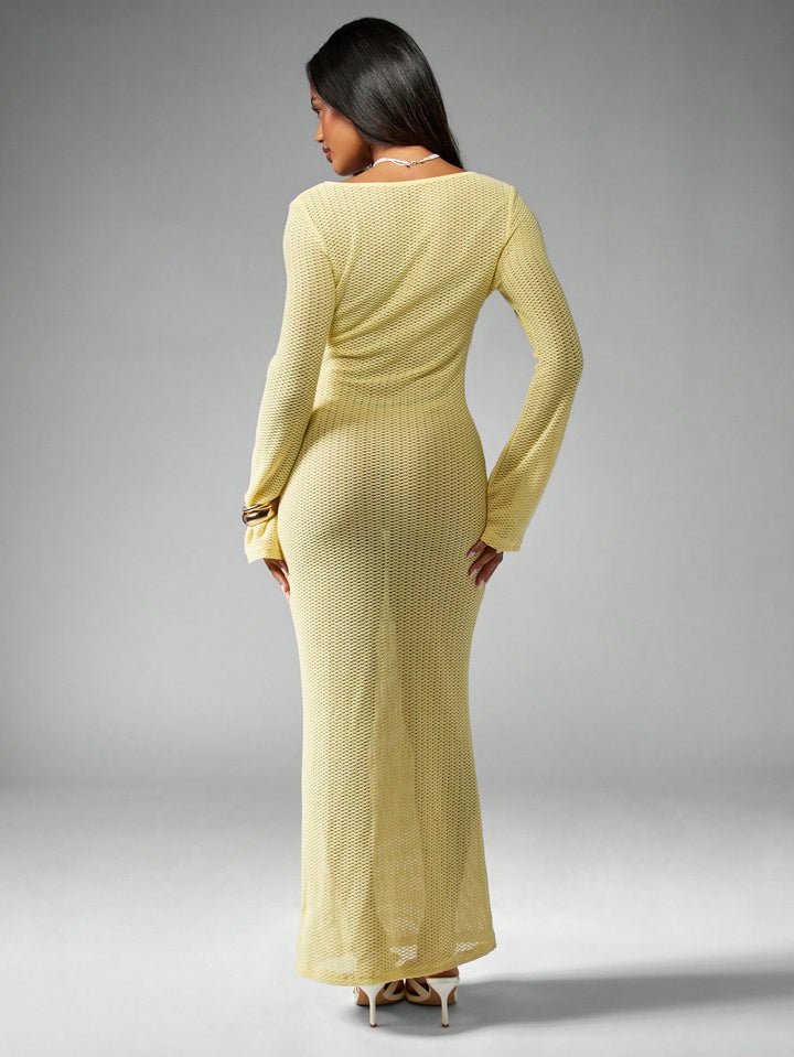 Rochie maxi SHEIN, galben