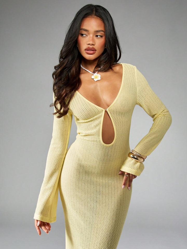 Rochie maxi SHEIN, galben