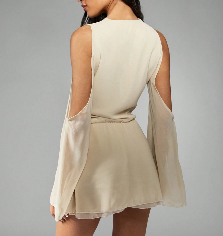 Rochie mini SHEIN, bej