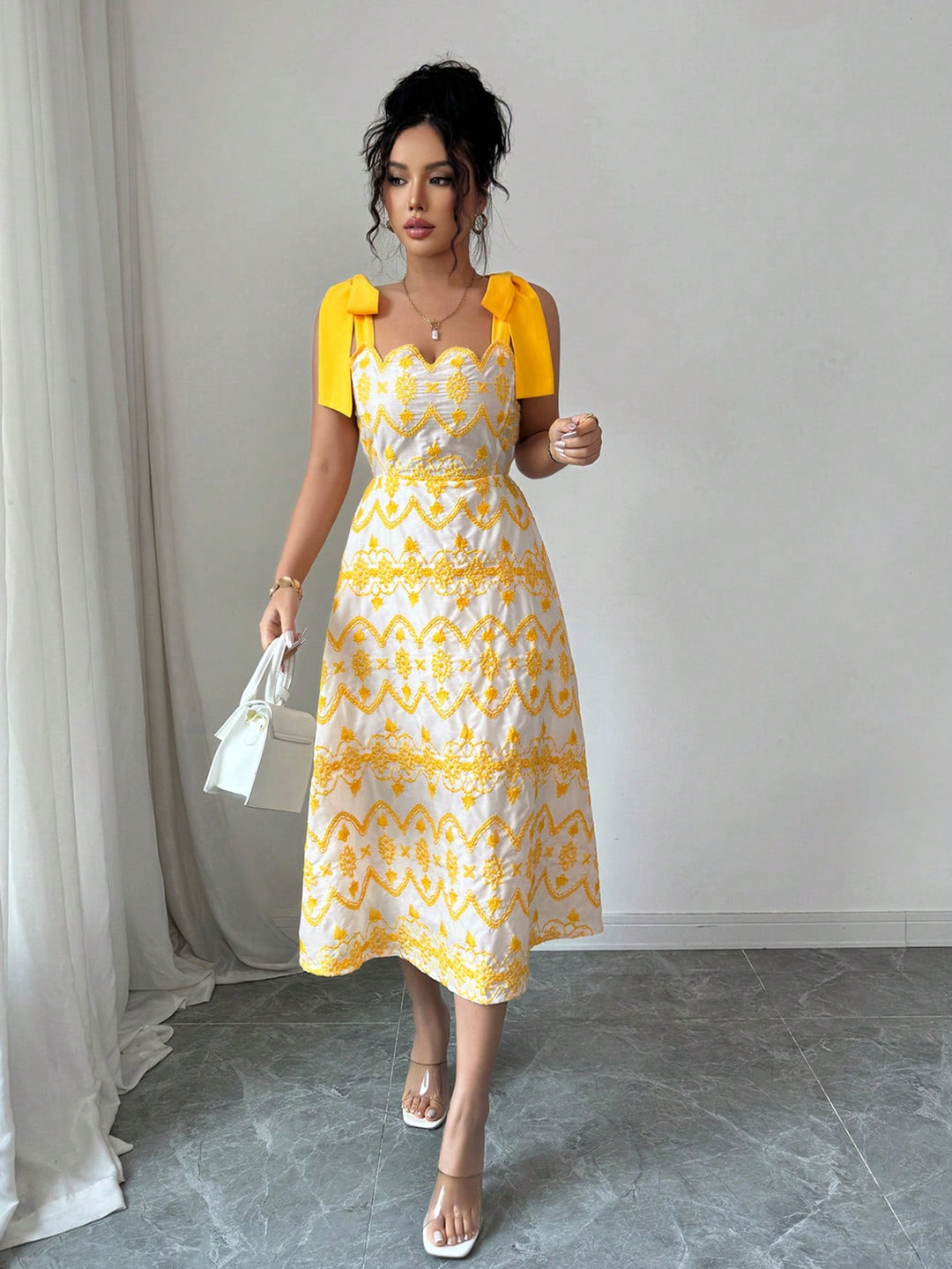 Rochie midi SHEIN, mix culori