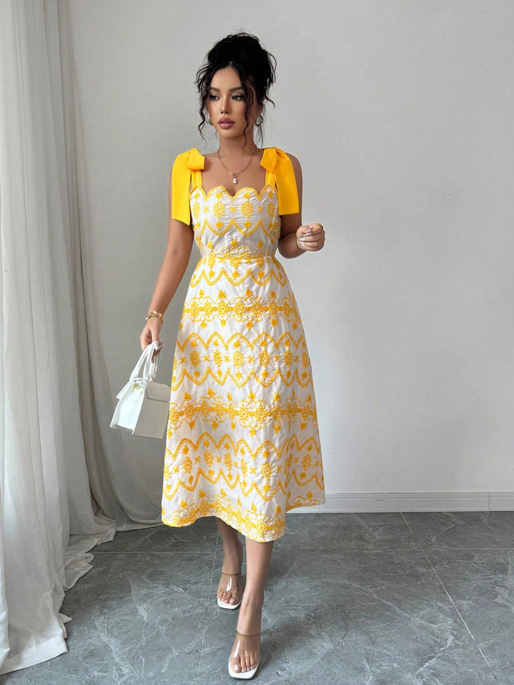 Rochie midi SHEIN, mix culori