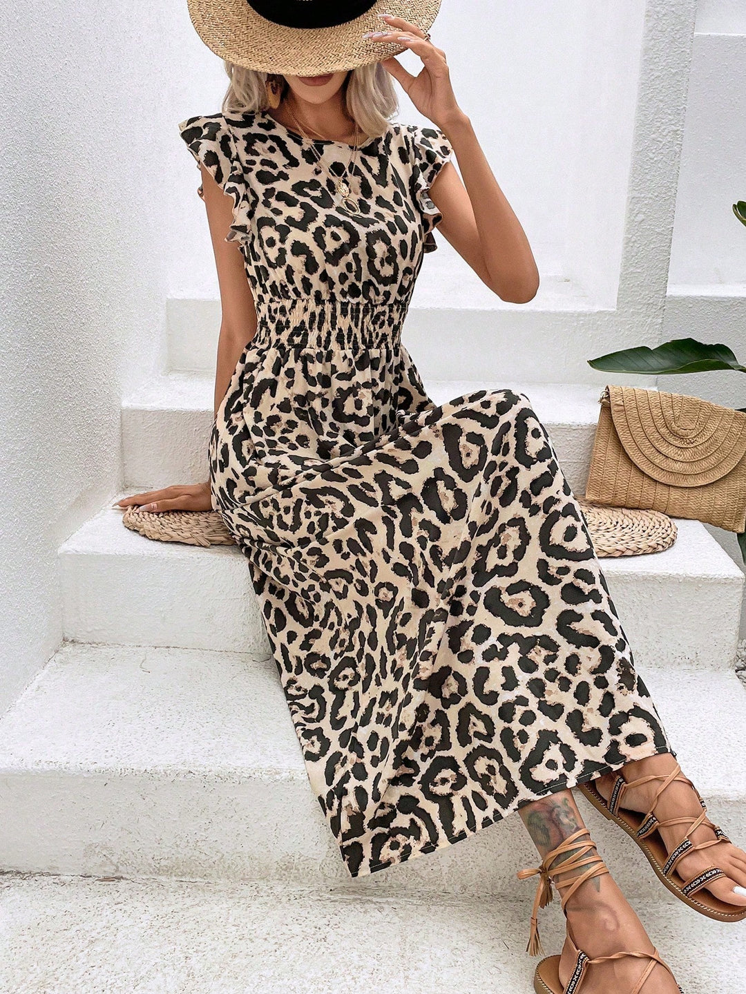Rochie midi, mix culori