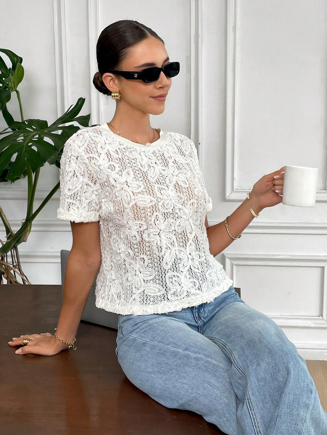 Tricou SHEIN, portocaliu