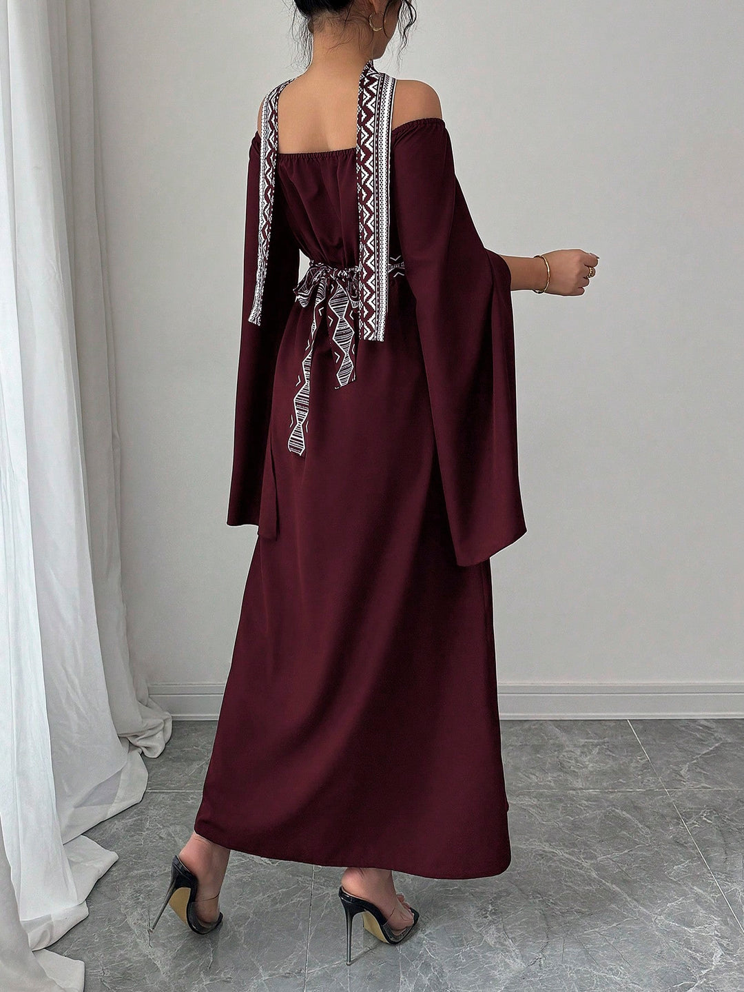 Rochie maxi Shein, mix culori