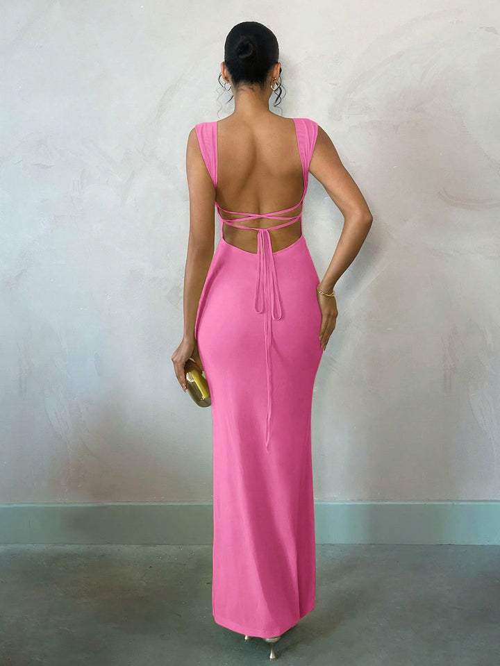 Rochie maxi SHEIN, roz