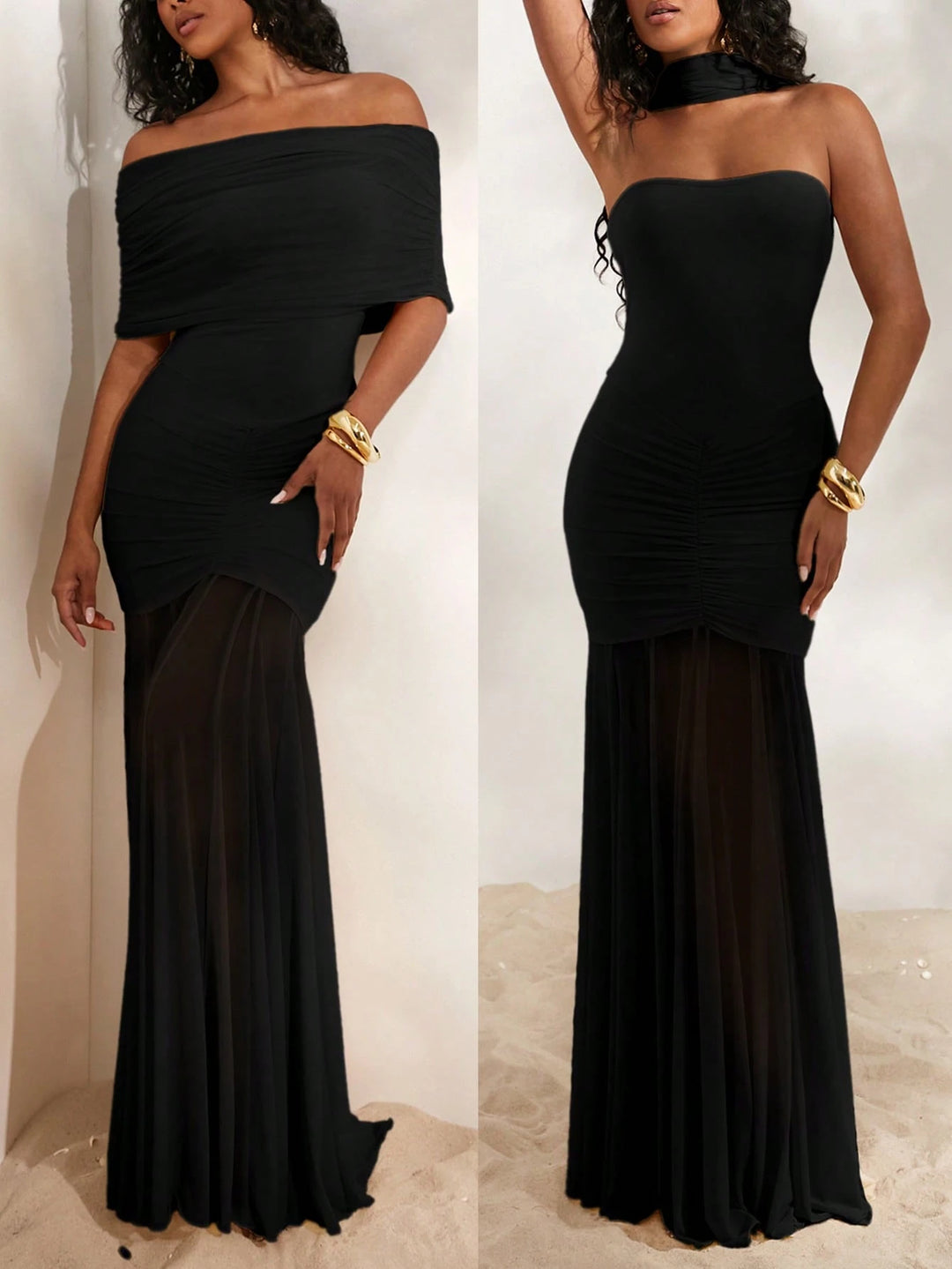 Rochie maxi SHEIN, negru