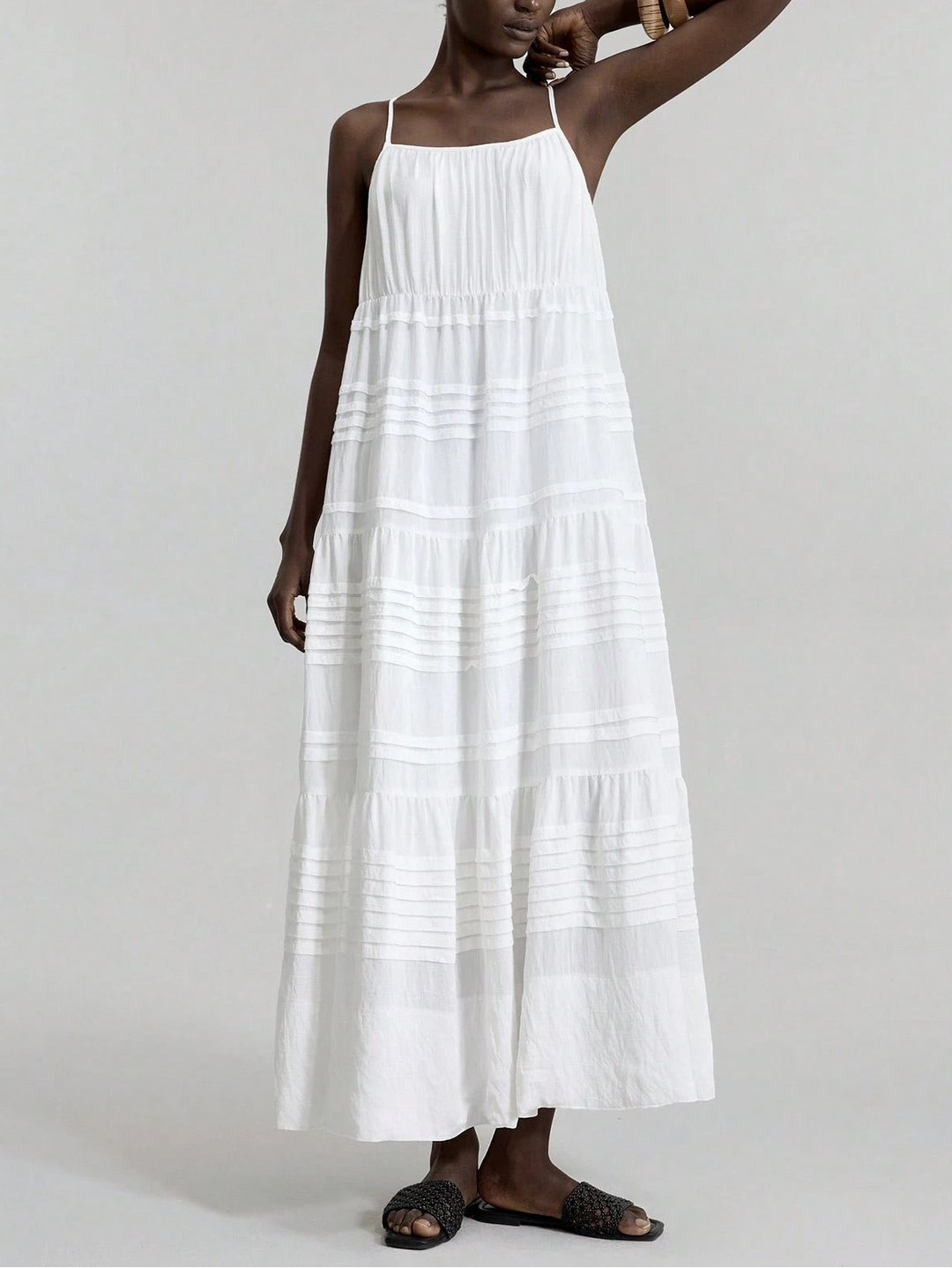 Rochie midi Shein, alb