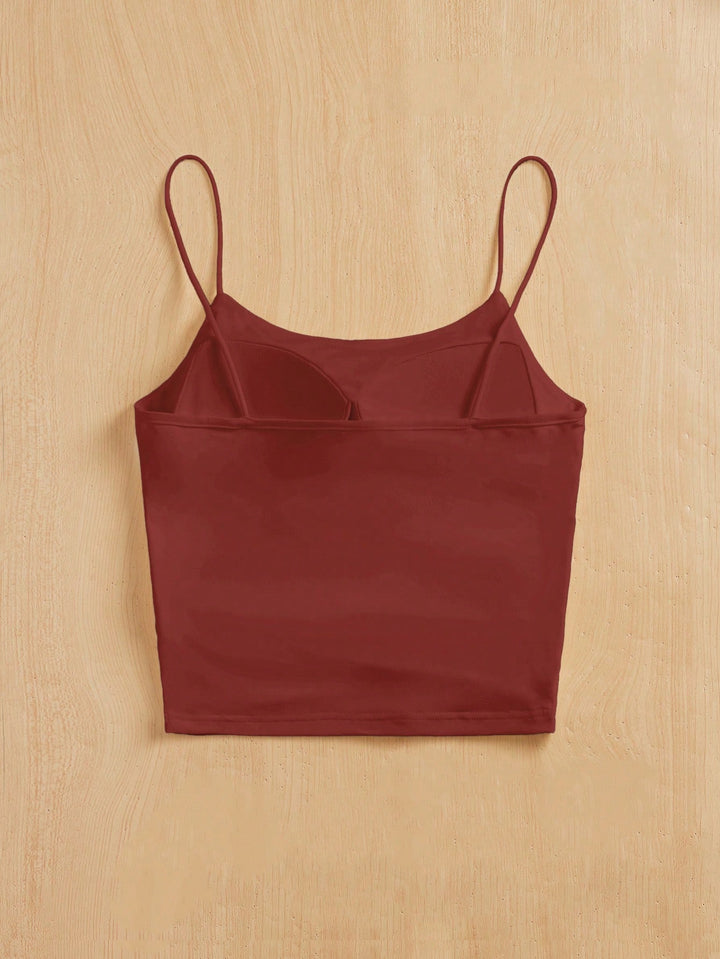 Top SHEIN, cărămiziu