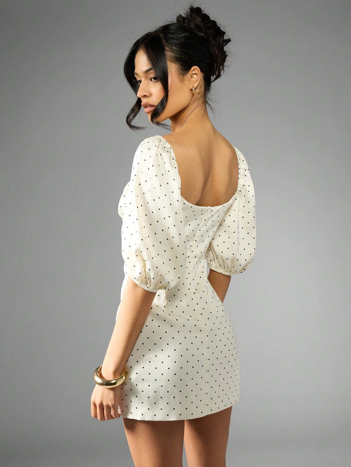 Rochie mini SHEIN, crem