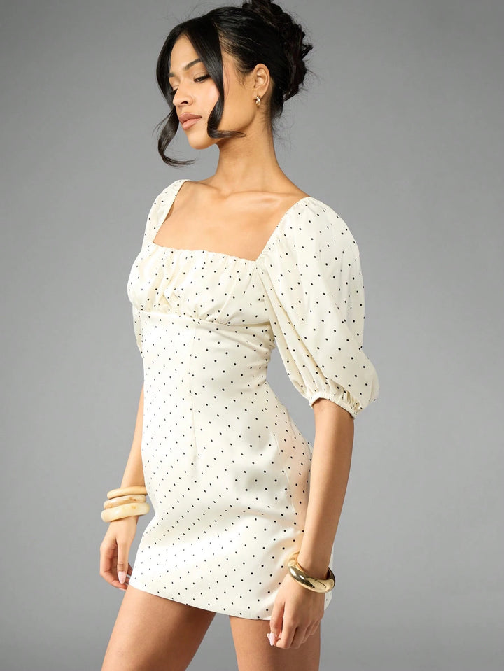 Rochie mini SHEIN, crem