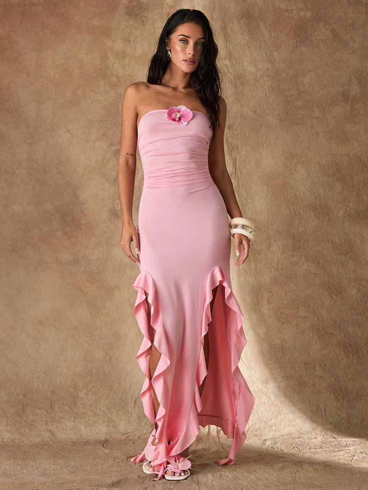 Rochie maxi SHEIN, roz