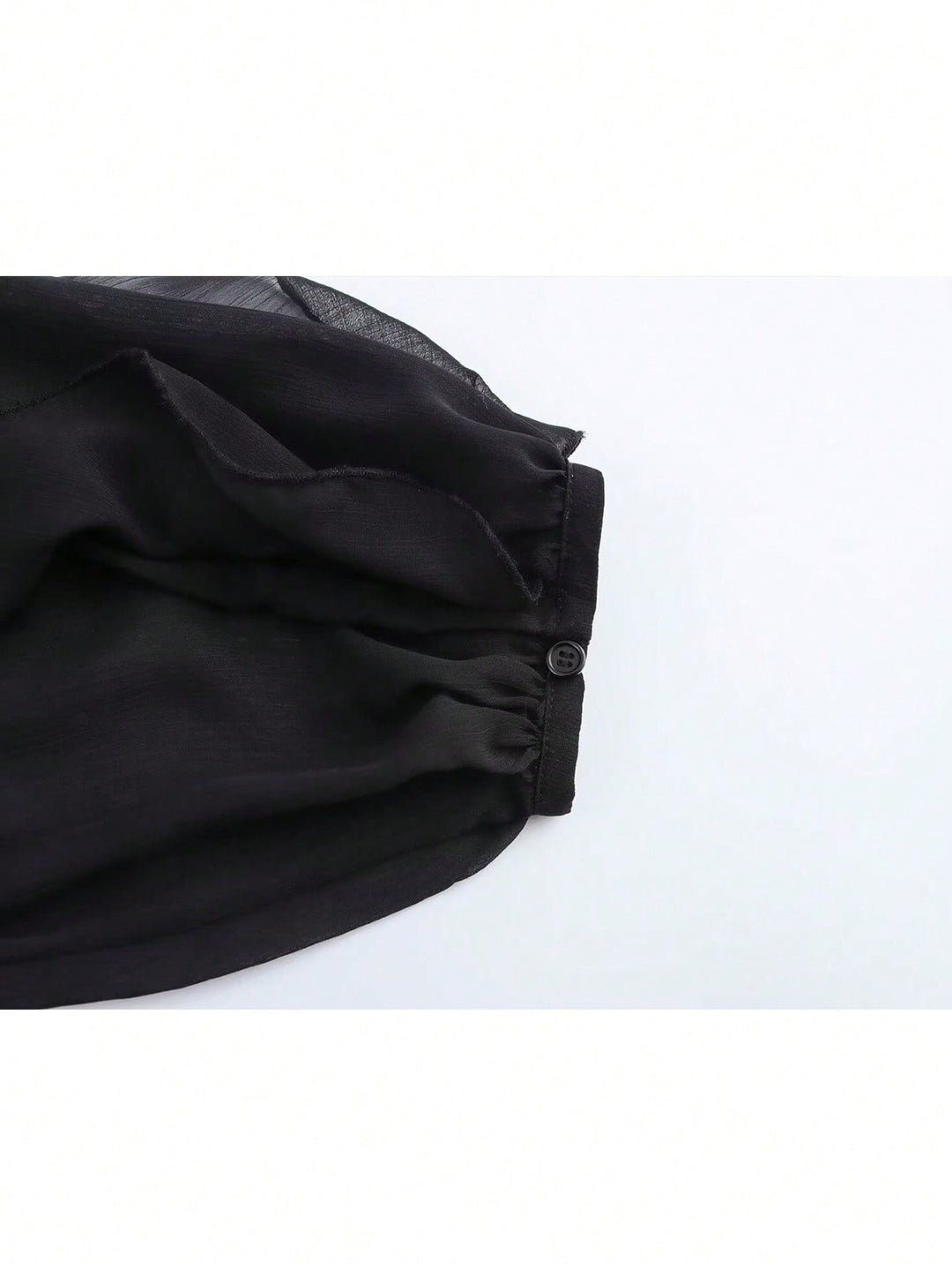Cămașă bluză elegante cu mâneci lungi SHEIN, negru