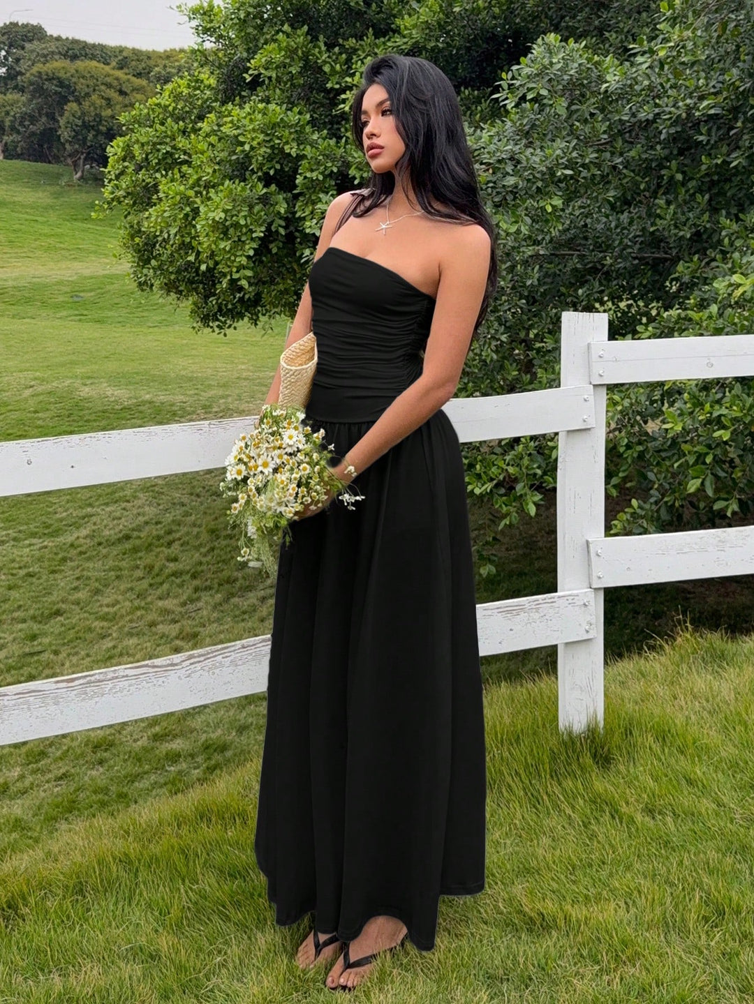 Rochie maxi SHEIN, negru