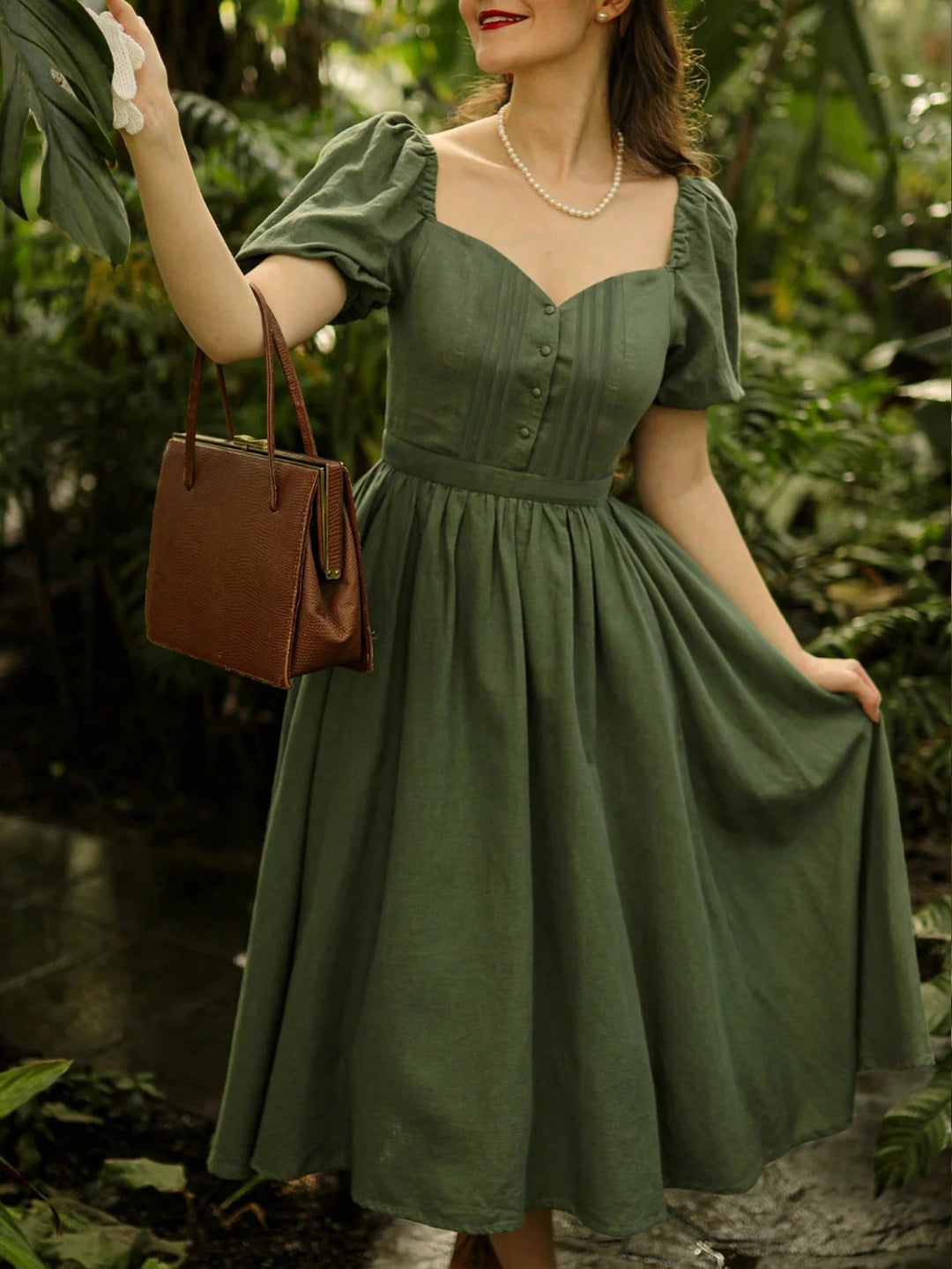 Rochie maxi SHEIN, kaki