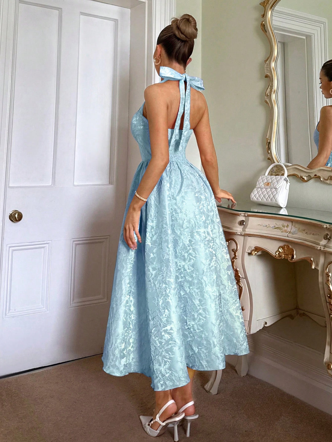 Rochie midi SHEIN, albastru