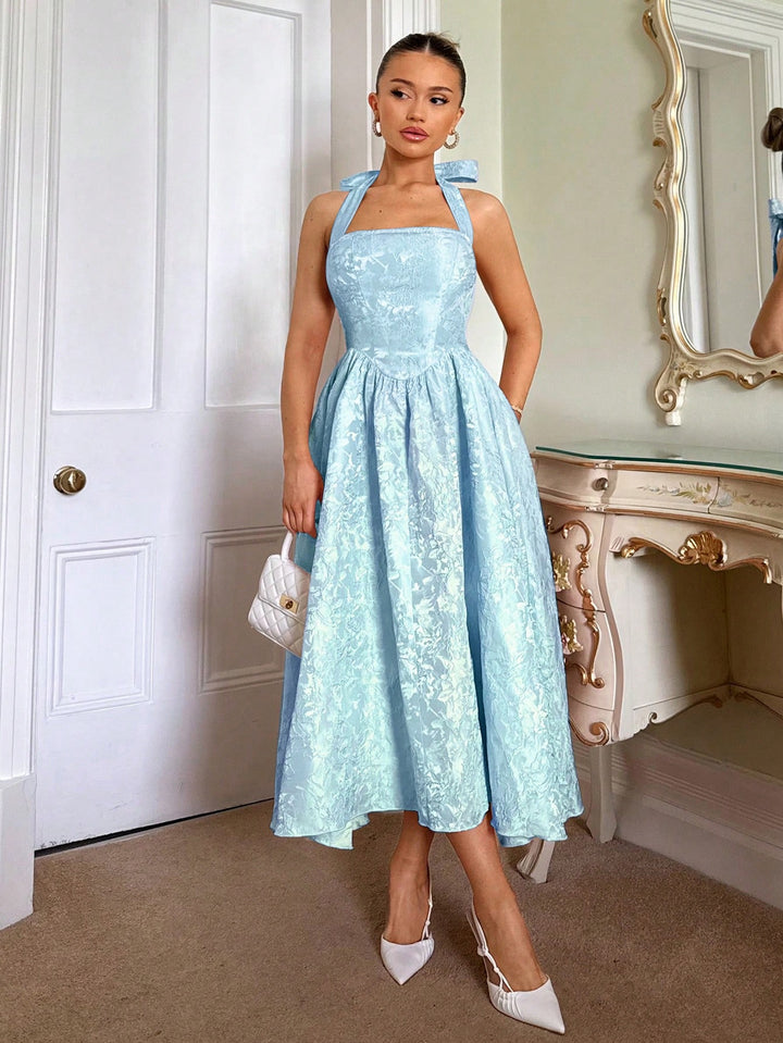 Rochie midi SHEIN, albastru