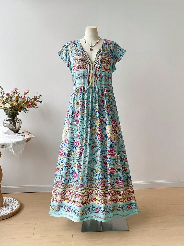 Rochie maxi SHEIN, mix culori