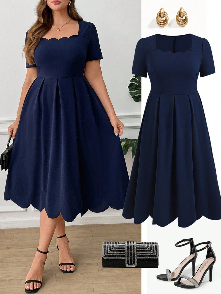Rochie medie SHEIN, albastru