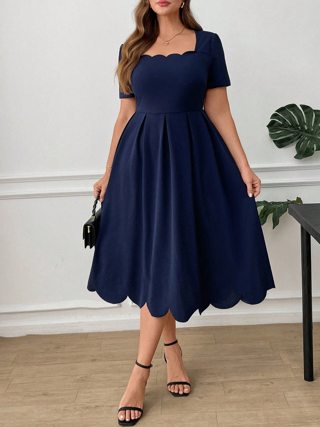 Rochie medie SHEIN, albastru