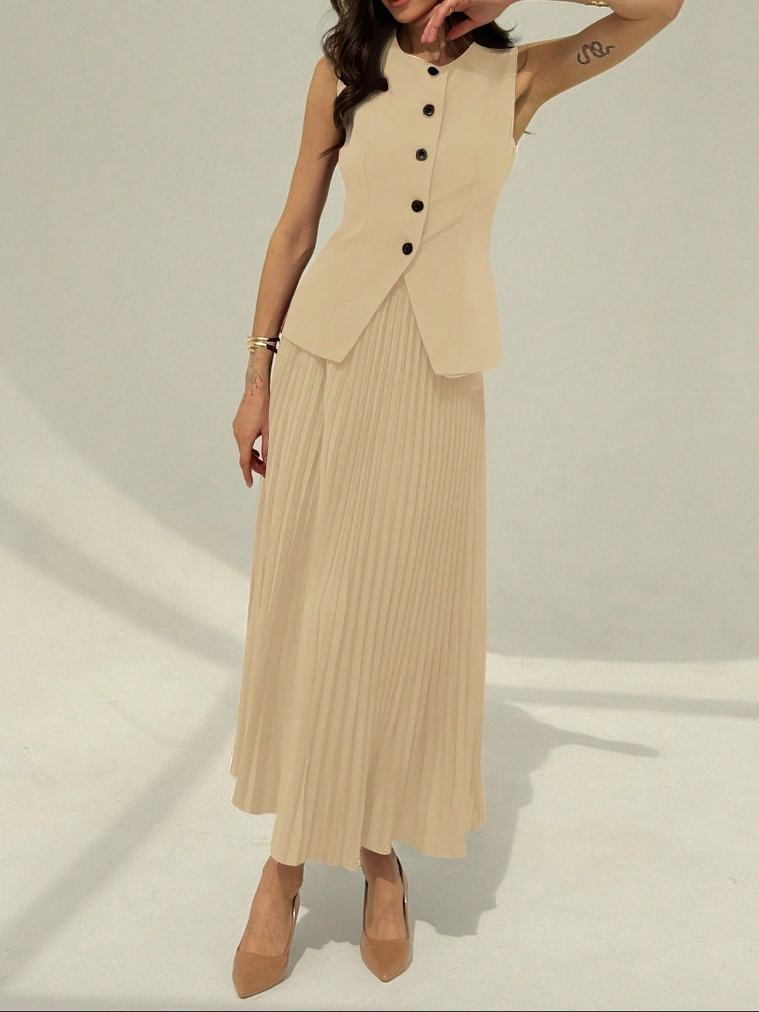 Compleu Shein, crem