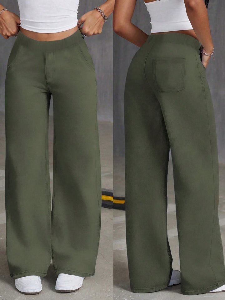 Pantaloni SHEIN, kaki
