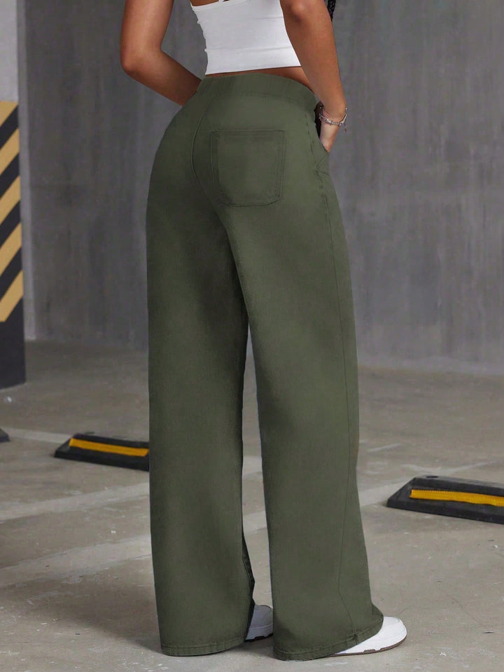 Pantaloni SHEIN, kaki