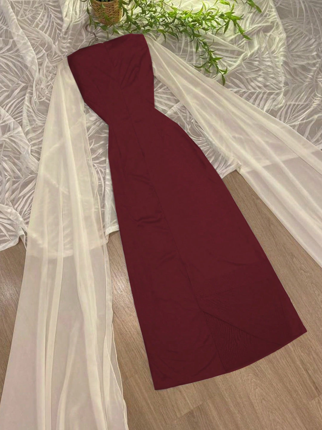 Rochie maxi SHEIN, vișiniu