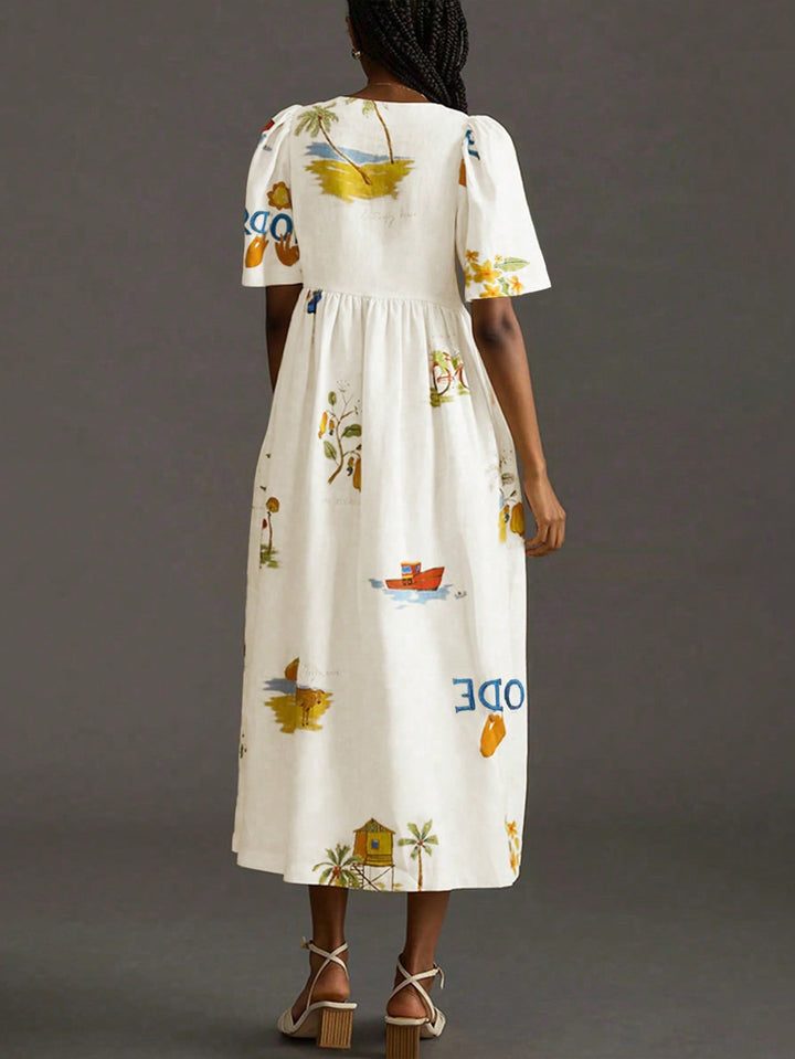 Rochie maxi SHEIN, mix culori