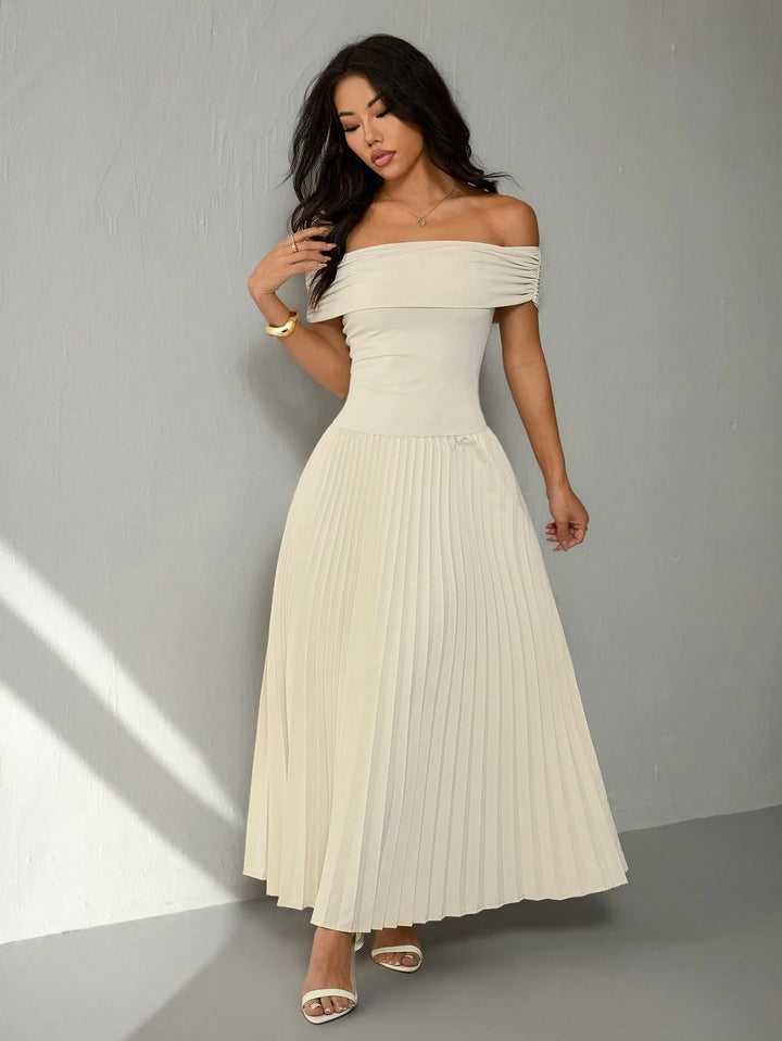 Rochie maxi SHEIN, bej