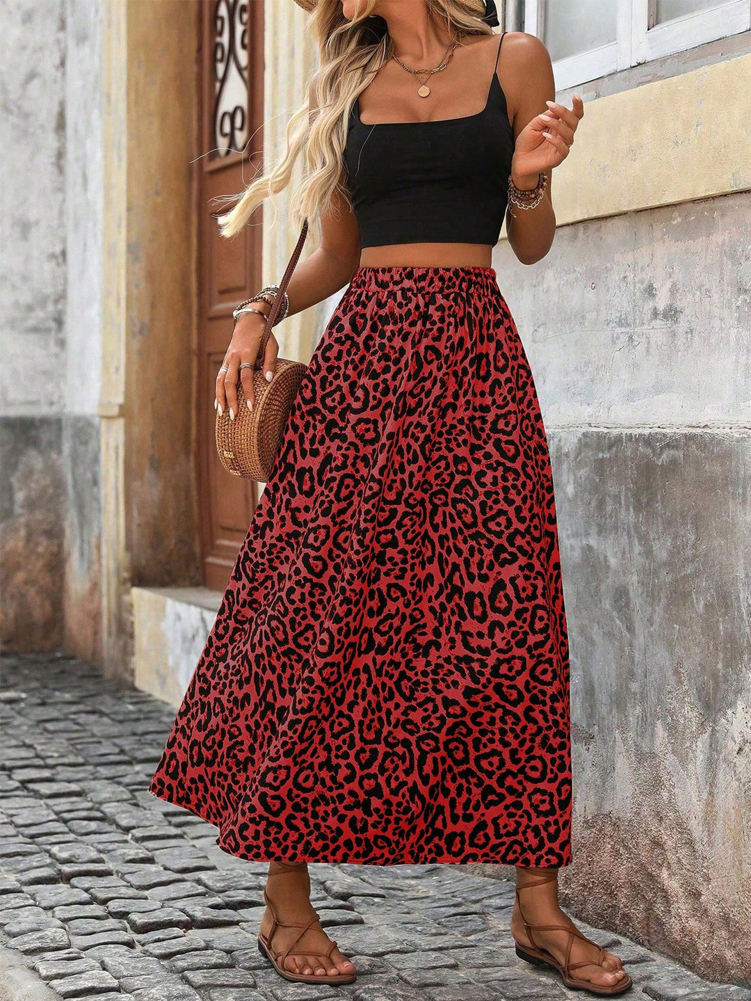 Fustă maxi SHEIN, mix culori