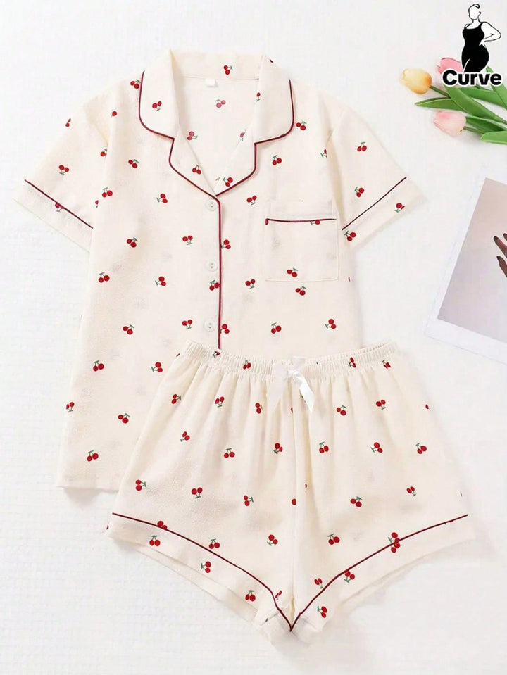 Set pijamale SHEIN, bej