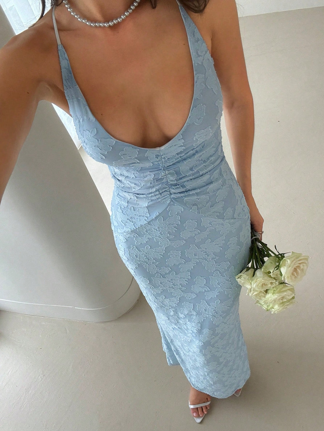 Rochie maxi SHEIN, albastru