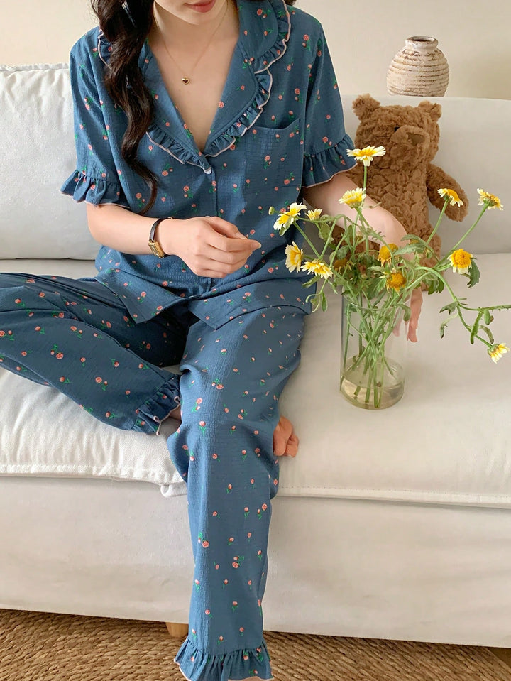 Compleu pijamale SHEIN,albastru