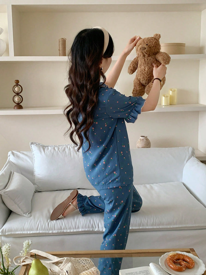 Compleu pijamale SHEIN,albastru