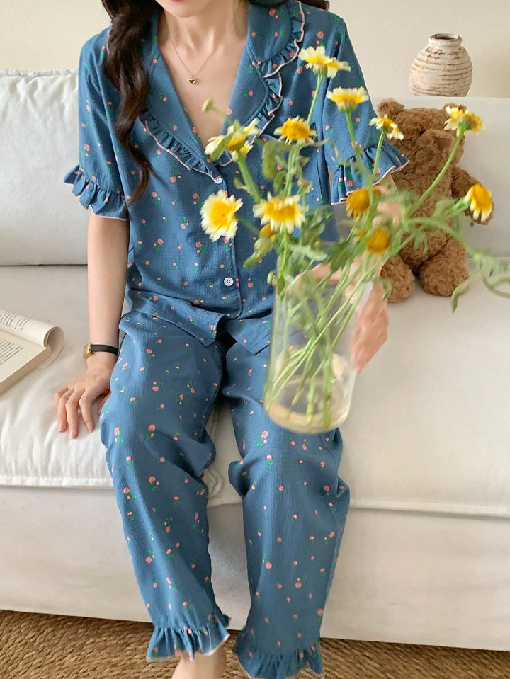 Compleu pijamale SHEIN,albastru