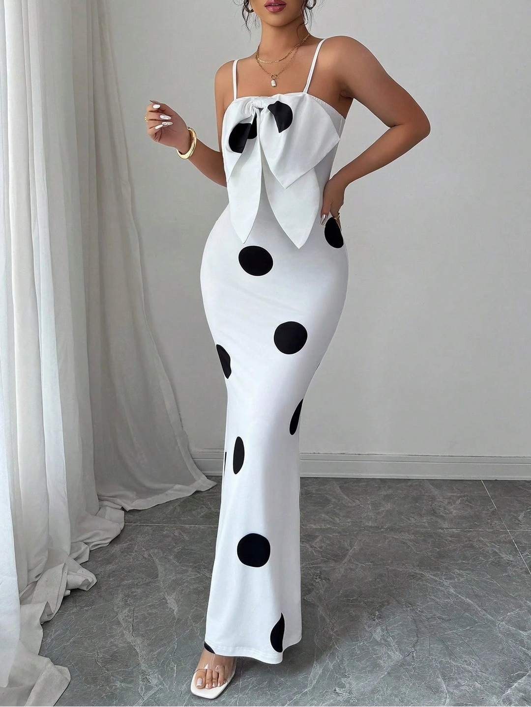 Rochie maxi SHEIN, alb