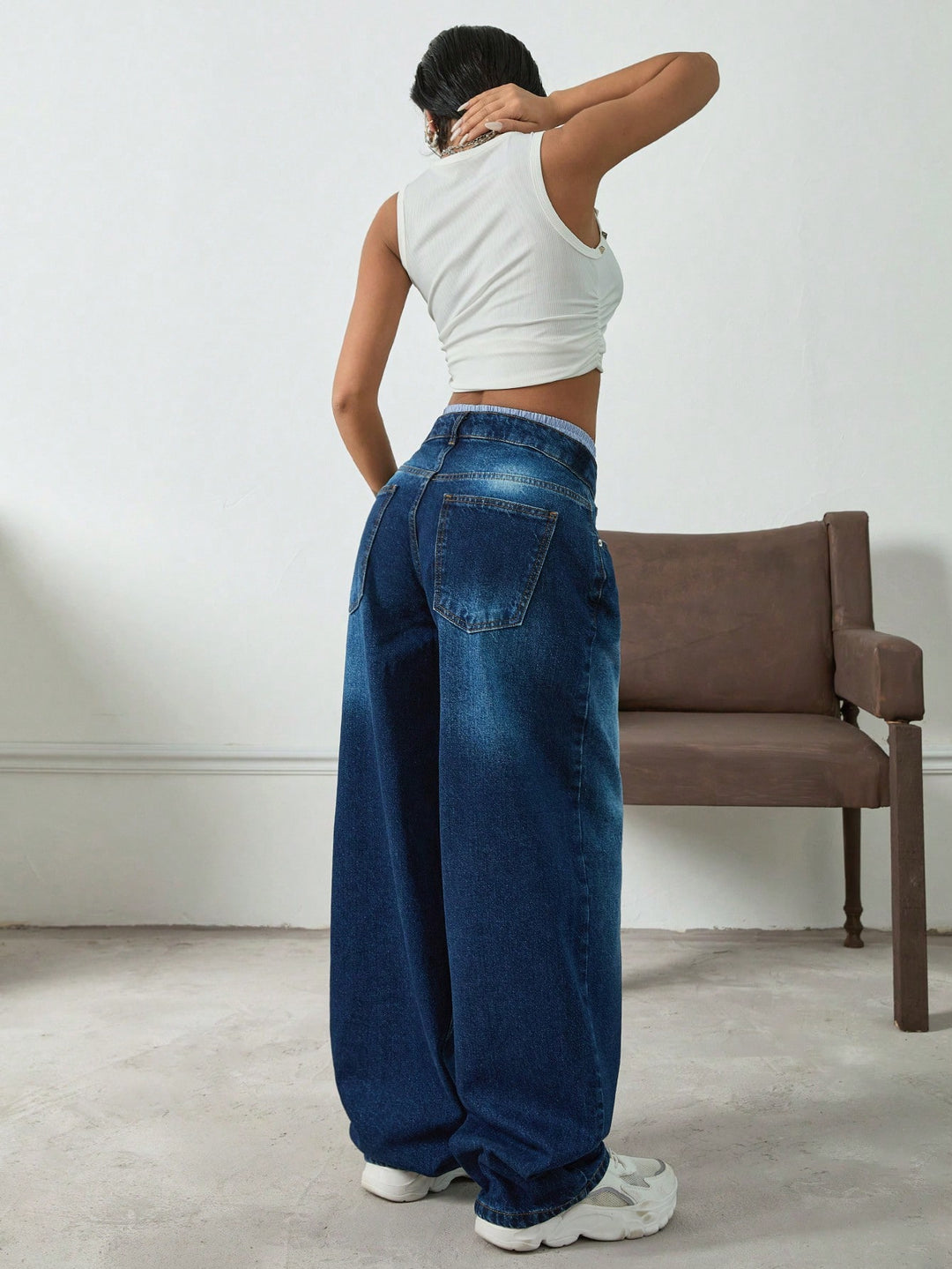 Jeans SHEIN, albastru