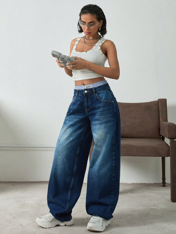 Jeans SHEIN, albastru
