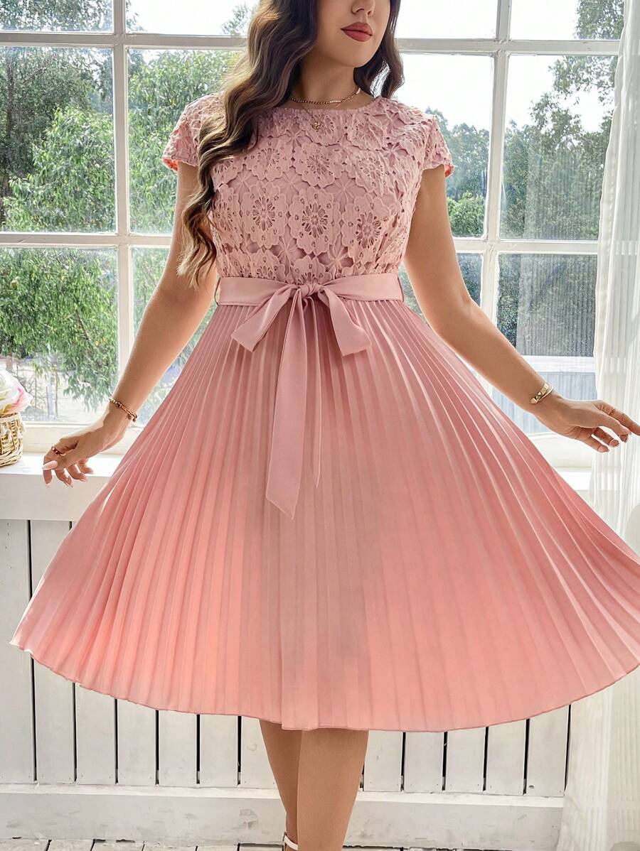 Rochie midi SHEIN, roz