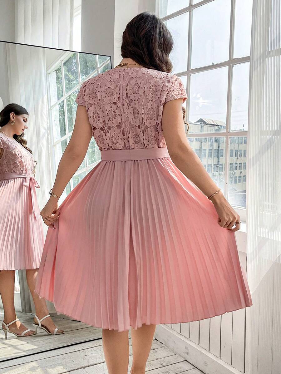 Rochie midi SHEIN, roz