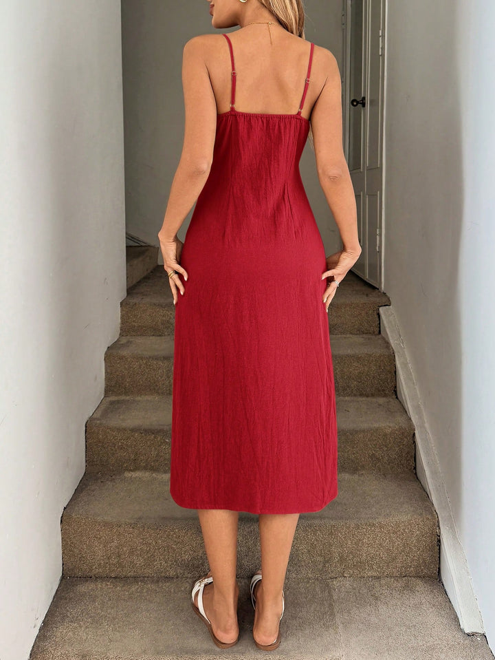 Rochie midi SHEIN, roșu