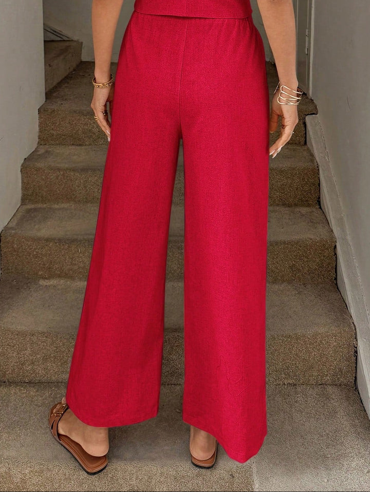 Pantaloni SHEIN, roșu